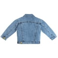 thumbnail image 3 of KIDSCOOL SPACE Boys Denim Jacket,Little Big Kids Simple Design Colored Buttons Jean Coat,Light Blue,9-10 Years, 3 of 5