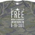 thumbnail image 4 of Inktastic Free- Now and Always- Juneteenth 6-19-1865 Boys or Girls Baby Bodysuit, 4 of 5
