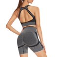 thumbnail image 1 of Conjunto de Top y pantalones cortos con sujetador de Yoga para mujer, ropa de entrenamiento ajustada para gimnasio, traje de talla grande, Sujetador deportivo, Top de Yoga, ropa deportiva para Fitness, 1 of 5