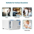 thumbnail image 6 of Costway 2 in 1 Hot UV Sterilizer Towel Warmer Cabinet Spa Beauty Salon Equipment 16L, 6 of 12