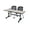 Maple, variant on Romig Axis-Pro 48 x 24 in. Flip-Top Training Nesting Table- Noble Oak, 2 Cadence Nesting Chairs