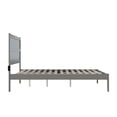 thumbnail image 5 of Rustic Ranch Grey Bed - Modern Platform Bed Frame - Solid Wood Bed - Bedroom Furniture, 5 of 6