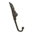 thumbnail image 4 of Pack Of 2 Cast Iron Farmhouse Rustic Whimsical Bunny Rabbit Wall Coat Hooks, 4 of 9