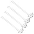 thumbnail image 2 of 4 cucharones pequeños transparentes: cucharones de mango largo, cucharas de plástico para servir aderezos, sopas, poncheras, jugos de frutas, cócteles, catering., 2 of 7