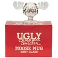 thumbnail image 3 of UglyChristmasSweater Christmas Moose Mug Shot Clear Acrylic Cup, 3 of 6