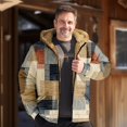 thumbnail image 3 of Men's Print Jacket Men's Spring And Autumn Casual Trend Zipper Hooded Jacket 2XL, 3 of 3