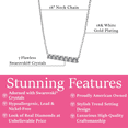 thumbnail image 3 of Cate & Chloe Lynn 18k White Gold Plated Necklace with Swarovski Crystals for Women, 3 of 9