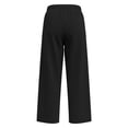 thumbnail image 4 of TFEOQRY Womens Straight Leg Sweatpants with Pockets Solid Color Elastic Waist Athletic Casual Pants, 4 of 8