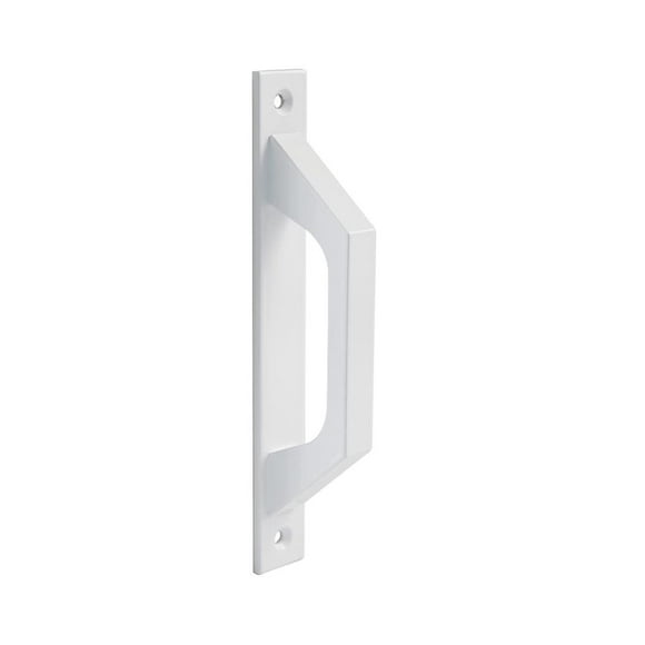 Straight aluminum handle in white for sliding doors or swing doors - 200*24*39mm white