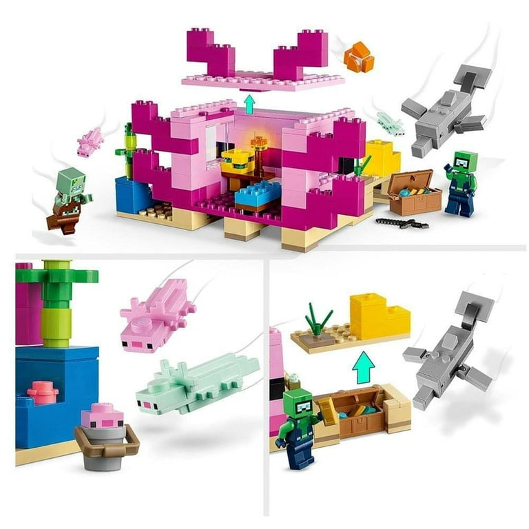 Lego Minecraft Axolotl House 21247 - Walmart.com
