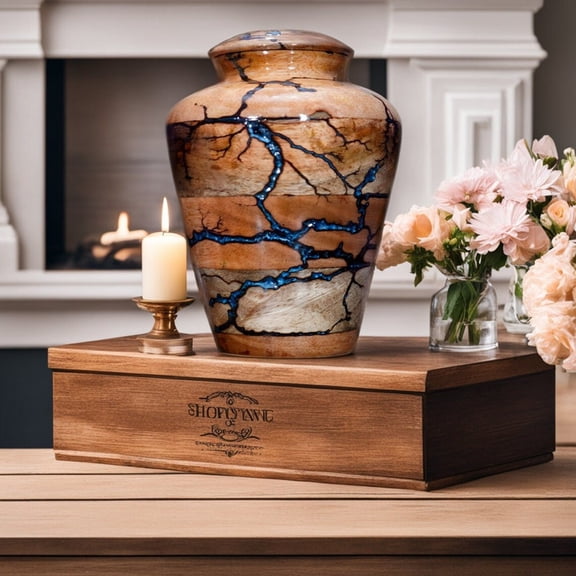 Best Elegant Wooden Urns for Human Ashes Adult Sized Boxes Premium Adult Wooden Urn Box for Human Ashes Durable Beautiful Handcrafted urns