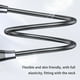 thumbnail image 3 of Injueey Auricular colgante de cuello ABS, compatible con Bluetooth, reemplazo de Control de botón, auriculares deportivos, reproductor de Cables de audio/vídeo Blanco Tipo 2, 3 of 6