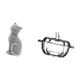 thumbnail image 5 of Figura de gato, estatua de escritorio, plato de dulces de vidrio, tarro decorativo con tapa, adorno de calabaza, escultura de resina, adecuado para es, 5 of 8