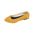 thumbnail image 2 of Wowcloth Women's Fashion Casual Pointed-Toe Flats - Wrinkle Detail Round Cut Slip-On with Suede Upper & Low Heel for All-Season Office Work Wear, 2 of 8