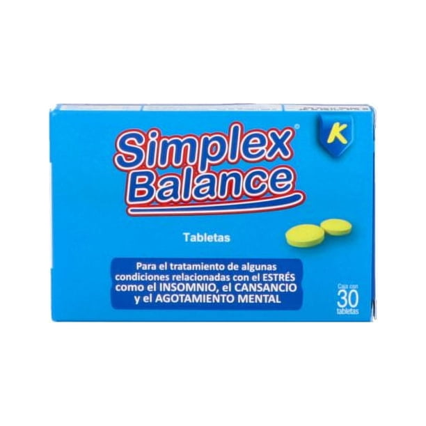 Simplex Balance Caja Con 30 Tabletas Simplex SOLUCION | Bodega Aurrera ...