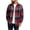 A02 Red, variant on Fall Clothes for Men Long Sleeve Plaid Shacket Heavyweight Tartan Layering Jackets Street Style Vintage Block Check Overcoat