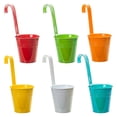 thumbnail image 1 of Juego de 6 jardineras colgantes de colores, flor, balcón, maceta, color, metal, colgante, cubo, maceta, metal, cubo, personalidad, creativo, gran maceta Adepaton 2033376, 1 of 9