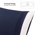 thumbnail image 5 of Unique Bargains Polyester Soft Pillowcases 2 Pcs Envelop 20"x26" Navy, 5 of 8