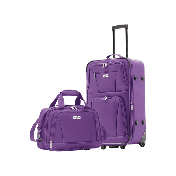 Set Maleta De Tela 20 In Expandible Y Neceser Impermeable