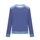 thumbnail image 4 of Camisetas de Manga Larga para las Mujeres Loose Fit Color Sólido Blusa de Cuello Redondo Top Suave Casual, 4 of 6