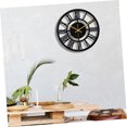 thumbnail image 2 of Large Metal Wall Clock Modern Round Silent Non Ticking Battery Operated Decorative Timepiece for Living Room Bedroom Kitchen Indoor Display, 2 of 7