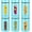 Turquoise, variant on 6 Pack Kitchen Canisters Set Airtight Stainless Steel Canister Food Storage Container with Window Glass, Coffee Sugar Candy Jars Tea Organizer for Flour Cookies Spice(Turquoise,60 oz)