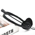 thumbnail image 2 of Cateissary Auriculares estéreo con cable de 3,5mm, cascos con cancelación de ruido, micrófono para ordenador portátil, 2 Interfaces Teléfono y Comunicación, 2 of 6