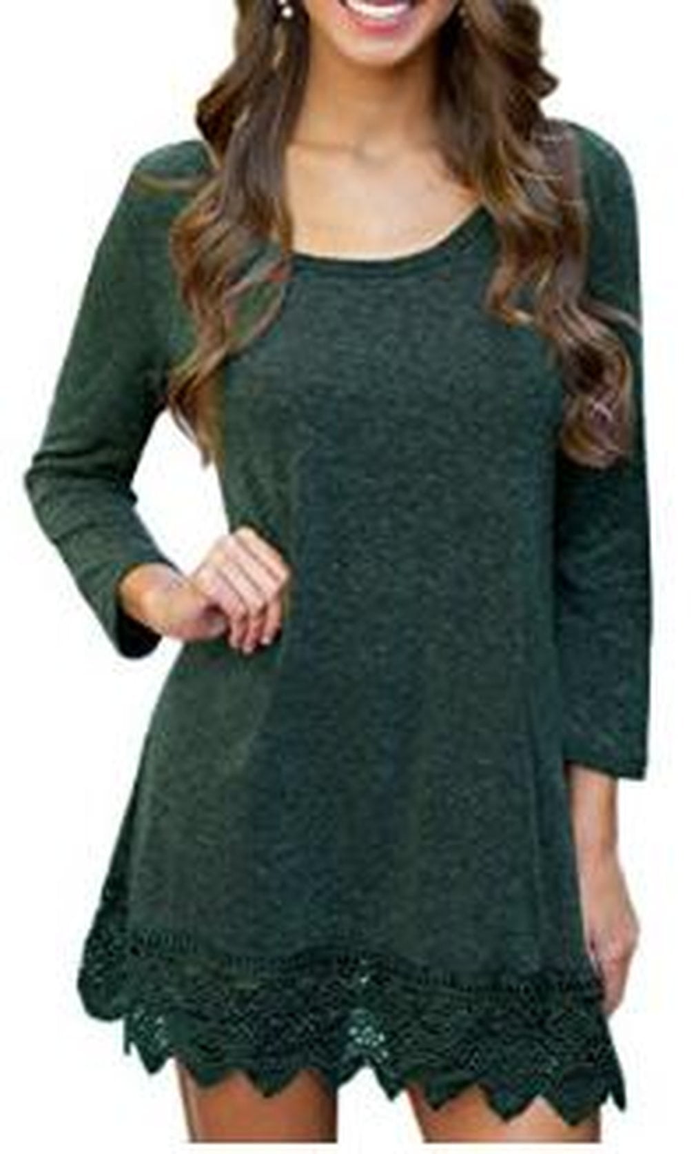Ayres Technology Inc Brand New Solid Color Long Sleeved One Piece Dress Round Neck Above Knee Slim Dress With Lace Stitching For Women Girls Walmart Com Walmart Com Ayres Technology Inc Brand New Solid Color Long Sleeved One Piece Dress Round Neck Above Knee Slim Dress With Lace Stitching For Women Girls Walmart Com Walmart Com
