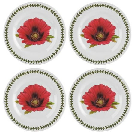

Botanic Garden Set Of 4 Salad/Dessert Plates (Poppy)