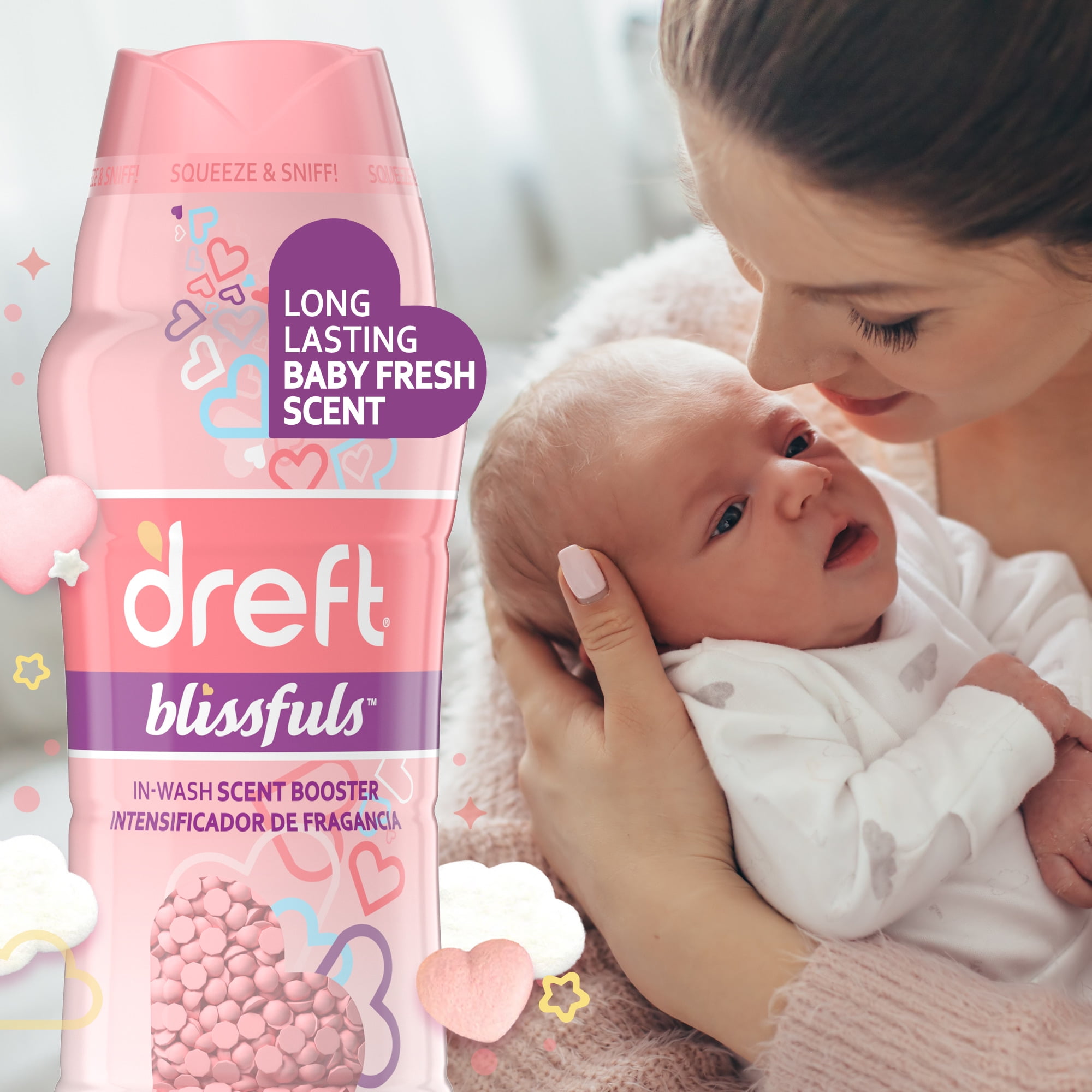 Dreft Baby Blissfuls Laundry Scent Booster Beads, Baby Fresh Scent, 5 oz
