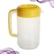 thumbnail image 3 of Jarra medidora de plástico transparente de 2500 ml, tetera para leche, agua fría y servir bebidas (amarillo brillante), 3 of 3