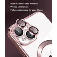 thumbnail image 3 of Magnetic Case for iPhone 15 Plus Case Clear Compatible with MagSafe Built-in Camera Lens Protector Soft Slim Shockproof Phone Case Cover for iPhone 15 Plus 6.7" - Pink, 3 of 6