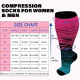 thumbnail image 5 of UNEEI 3 Pairs Wide Calf Compression Socks for Women and Men,Plus Size Knee High Support Stockings for Circulation,Nurses,Travel and Daily Wear,Size 3XL, 5 of 8