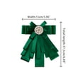 thumbnail image 2 of INSPIRE CHIC Women's Ribbon Brooch Bowknot Necktie Wedding Party Bow Brooches Green, 2 of 4