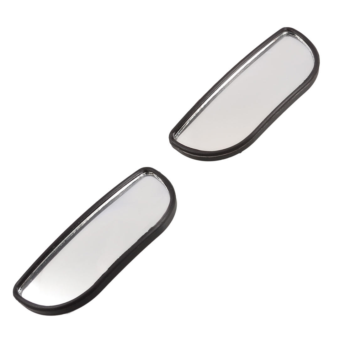 Vehicle Auto Car Black Stick On Rear View Blind Spot Mirror 2 Pieces