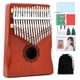 thumbnail image 1 of Piano Kalimba Thumb MELHA de 17 teclas, rojo, con instrucciones y martillo, 1 of 9