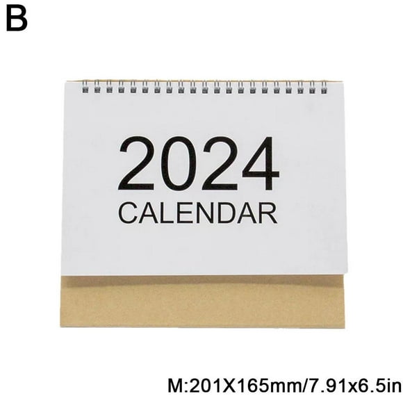 2024 Kraft Desk Calendar Minimalist Desktop Tent 2024 Calendar Year Dragon M1G1