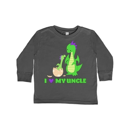

Inktastic I Love My Uncle Gift Toddler Boy or Toddler Girl Long Sleeve T-Shirt