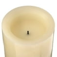 Inglow® Flameless Real Wax LED Pillar Candle, Cream