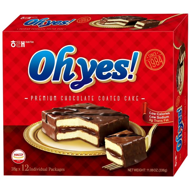 Haitai Oh Yes Chocolate Cake 30g x 12 (10pack)