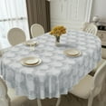 thumbnail image 3 of Oval Tablecloth, French Country Printed Oval Table Cloth-60x120 Inch, Fabric Washable and Waterproof Oval Table Cover for Farmhouse Kithchen Dining Decoration, 3 of 6