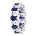 thumbnail image 3 of Everly Women's Sapphire 14k White Gold Ring, 3 of 8