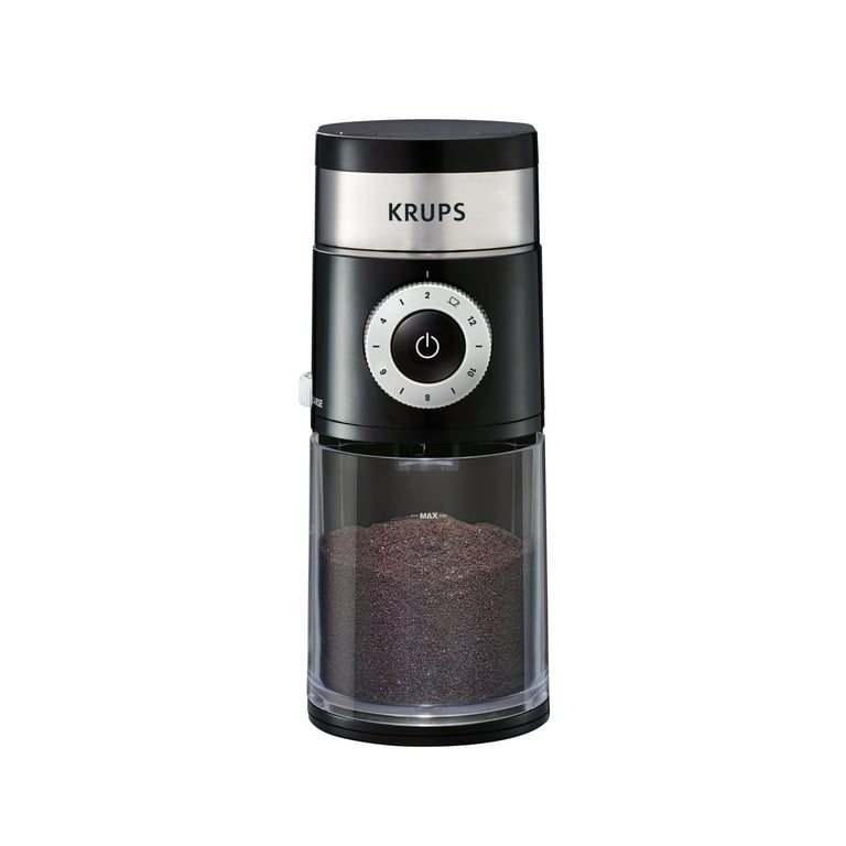 KRUPS New Fast Touch Electric Coffee and Spice Grinder with Stainless Steel  Blades, Black