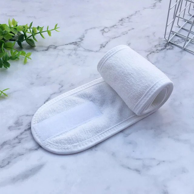 Banda para el pelo de maquillaje de baño para mujeres, diadema Facial de SPA ajustable, diademas para niñas, lavado de cara, toallas suaves, accesorios para el cabello