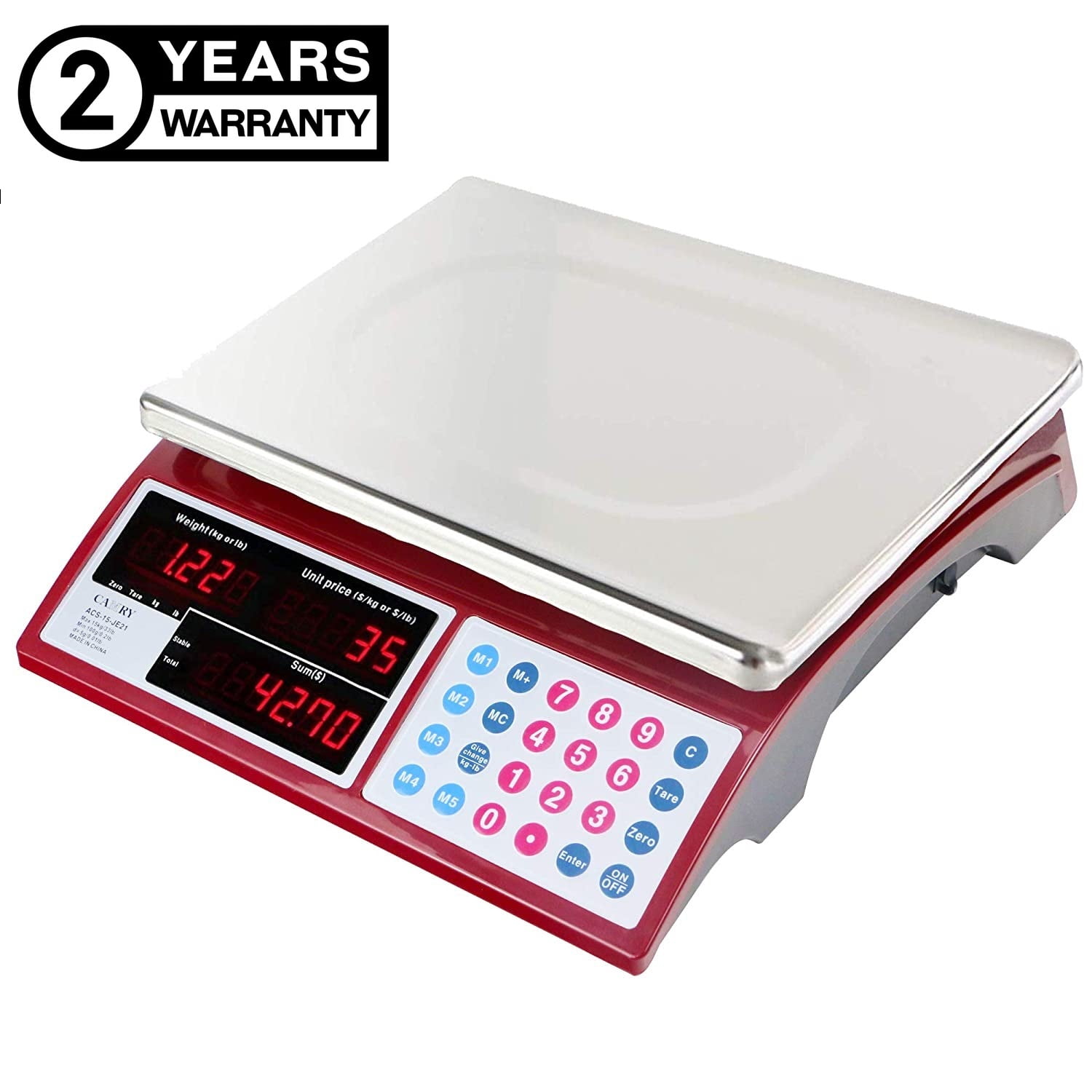 Camry Commercial Computing Scale 33lb for Food Fruit Produce Scale Farm
