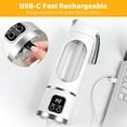 thumbnail image 5 of Portable Blender 450ML Type-C Rechargeable Personal Smoothie Blender, 12-Blade Portable Juicer Blender for Smoothies & Shakes, Mini Portable Juicer Travel Blender for Gym, Office & Outdoor, 5 of 10