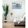 thumbnail image 5 of Kate and Laurel Sylvie Whale Watching Framed Canvas Wall Art by Julie Maida, 18x24 White, Scenic Ocean Animal Wall Decor Artwork, 5 of 6