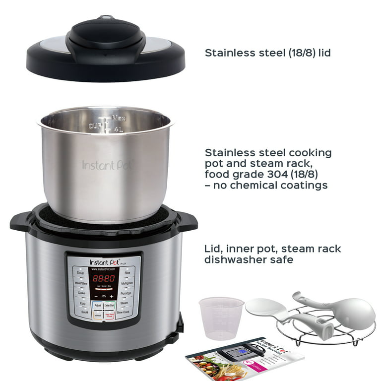 Instant Pot Stainless Steel Lux 5 Quart Multi-Use Programmable Pressure  Cooker 