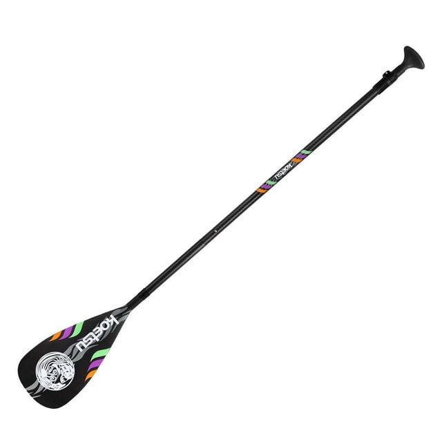 Remos de fibra de carbono Zulema 3 secciones para remeros de navegación negro 164 cm a 210 cm