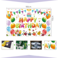 thumbnail image 1 of Banner de cumpleaños con globos de dibujos animados, fondo fotográfico, decoración de fiesta, pancarta de cumpleaños, 1 of 1